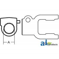141029040 - Tractor Yoke - QD Push Pin 	
