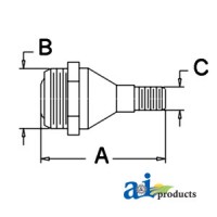 1695045M91 - Cylinder End	