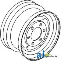 1611404M1 - Rim, Front Wheel 8l X 16