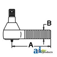 1617829M1 - Tie Rod End (RH)	