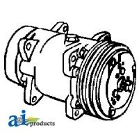 1688310M2 - Compressor, New, Sanden w/ Clutch (9689) 	