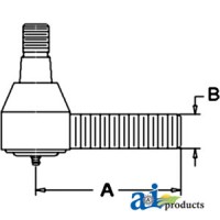 1821234M91 - Tie Rod End	