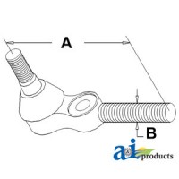 182519M91 - Tie Rod, Inner (RH) 	