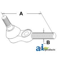 182519M91 - Tie Rod, Inner (RH) 	