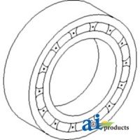 1850088M91 - Bearing, Outer Axle Housing, Half Shaft 	