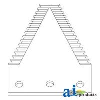191256A1 - Section, Knife; Overserrated, 3", Chrome