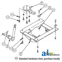 22770 - Hvy. Duty Front Axle Complete Less Hubs