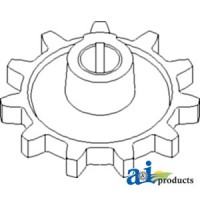 2412960W1 - Sprocket, Clean Grain Elevator, Upper 	