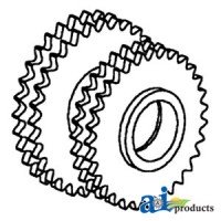 278673M92 - Sprocket, Double Idler, Slat Elevator (LH) 	