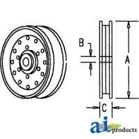 312446490 - Pulley, Idler (V-Belt)