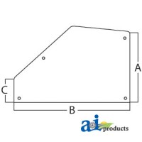 3389398M2 - Glass, Door, Rear (RH/LH)	