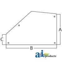 3389398M2 - Glass, Door, Rear (RH/LH)	