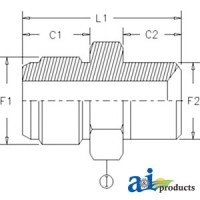 3404-06-06 - Straight Connector Jic-Bspt Male, 2 Pk