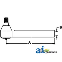 3429731M1 - Tie Rod w/ Tube	