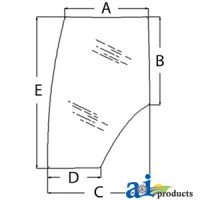 344730A2 - Glass, Door; Tinted 	