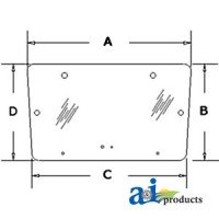 3477716M1 - Glass, Rear, Upper