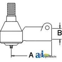 3599679M91 - Ball Joint, Steering Cylinder 	