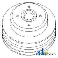 3637328M1 - Pulley, Water Pump (3 Groove) 	