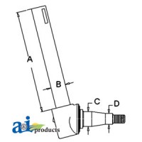 3697028M91 - Spindle (LH)	