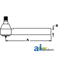 3764027M2 - Tie Rod w/ Tube	