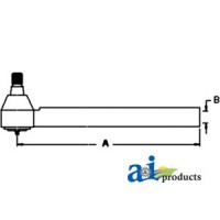 3764028M2 - Tie Rod w/ Tube	