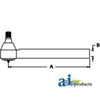 3764132M1 - Tie Rod w/ Tube	