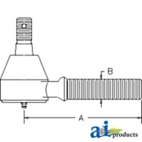 38440-44780 - Tie Rod End, RH Thread	