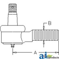 3A011-62922 - Tie Rod End, Steering Cylinder 	