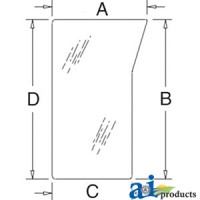 3C581-70520 - Glass, Windshield, Lower (RH)	