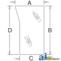 3C581-70560 - Glass, Windshield, Lower (LH)	