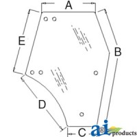 3C581-70674 - Glass, Door (RH); Tinted