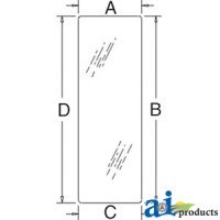 3C581-71010 - Glass, Rear, Lower	