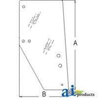 3F260-53050 - Glass, Door R/H 	