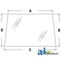 3G710-71010 - Glass, Rear, Upper