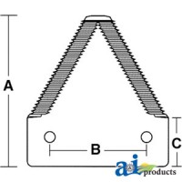 432-391 - Sickle Section, Coarse 7 Tooth Dura-Lite