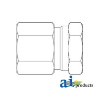 43D50 - Straight Female Npt Swivel X Female Npt Adapter