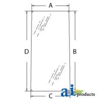 4369556 - Glass, Rear (LH)	
