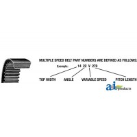 4430V690 - Multiple Speed Belt (2 3/4" X 70")	