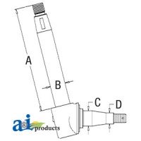 505644M93 - Spindle (RH/LH)	