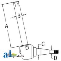 508546M92 - Spindle (RH/LH)	