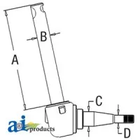 508546M92 - Spindle (RH/LH)	