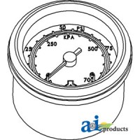 528415M91 - Gauge, Oil Pressure 	