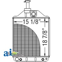 531981M94 - Radiator w/ Oil Cooler, 4.796" Neck	