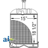 539919M91 - Radiator w/ 4.500" Neck	