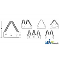 612-150 - 10 Lh End Sections, Chrm Top Ser