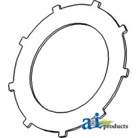 635384R2 - Steering Clutch Disc: 9.8" OD, 5.67" ID, 9 external ea