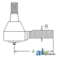 66711-56550 - Tie Rod End, LH Thread	