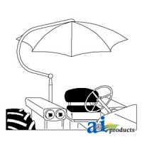 6A50 - Umbrella, White