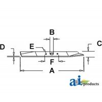 70080-00777 - Blade, Finishing Mower