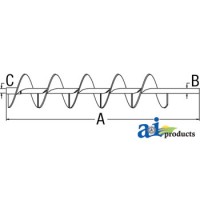 71391334 - Auger; Clean Grain, Upper Bin Fill, Extended Wear